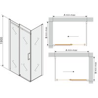 Sprchový kout MAXMAX MEXEN OMEGA 120x70 cm