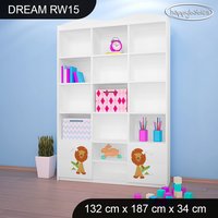 Dětský úložný regál - ZVÍŘÁTKA - TYP 15 - VYSOKÝ