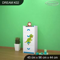 Dětská komoda DINOSAUŘI - TYP 2