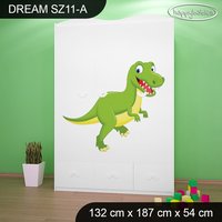 Dětská skříň DINOSAUŘI - TYP 11A