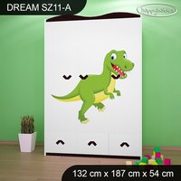 Dětská skříň DINOSAUŘI - TYP 11A