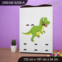 Dětská skříň DINOSAUŘI - TYP 9A