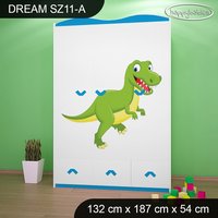 Dětská skříň DINOSAUŘI - TYP 11A