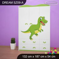 Dětská skříň DINOSAUŘI - TYP 9A