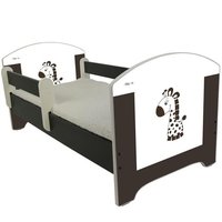 Dětská postel HNĚDÁ ŽIRAFA 160x80 cm