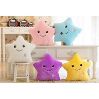 Svítící polštář HVĚZDA - žlutý