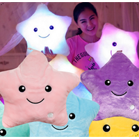 Svítící polštář HVĚZDA - modrý