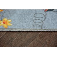 Dětský koberec VESELÁ ZVÍŘÁTKA - šedý