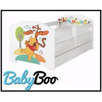 Dětská postel Disney - MEDVÍDEK PÚ A KAMARÁDI 160x80 cm