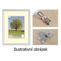 Hliníkový rám na puzzle 70x50 cm - stříbrný