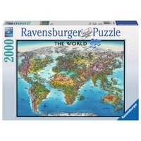 Puzzle Mapa světa - 2000 dílků