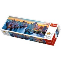 Panoramatické puzzle Miami po soumraku - 1000 dílků