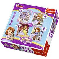 TREFL Puzzle Princezna Sofie První 4v1 (35,48,54,70 dílků)
