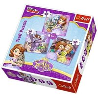 TREFL Puzzle Sofie První: S přáteli 3v1 (20,36,50 dílků)