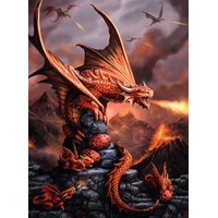 Puzzle Ohnivý drak - 500 dílků