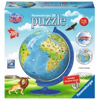 Puzzleball: Dětský globus se zvířátky (anglický) - 180 dílků