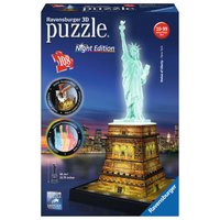 Svítící 3D puzzle Socha Svobody - 108 dílků