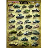 Puzzle Tanky 2. světové války - 1000 dílků