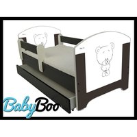 Dětská postel HNĚDÝ MEDVÍDEK 160x80 cm