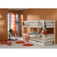 Dětská PATROVÁ postel BARČA PLUS 180x80 cm se šuplíky - bílá
