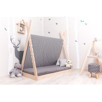 Dětská postel z masivu DOMEČEK TÝPÍ APACHE 120x60 cm