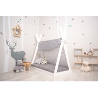 Dětská postel z masivu DOMEČEK TÝPÍ APACHE 120x60 cm