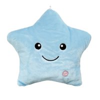 Svítící polštář HVĚZDA - modrý