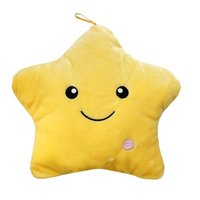 Svítící polštář HVĚZDA - žlutý