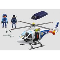 Stavebnice Policejní helikoptéra s LED světlometem