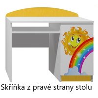 Psací stůl DUHA A SLUNÍČKO - TYP A