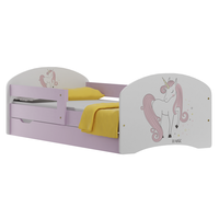 Dětská postel se šuplíky KOUZELNÝ JEDNOROŽEC 160x80 cm