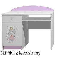 Psací stůl RŮŽOVÁ PRINCEZNA - TYP A