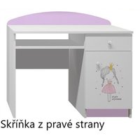 Psací stůl RŮŽOVÁ PRINCEZNA - TYP A