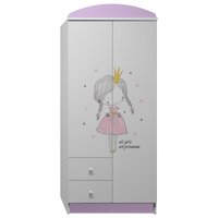 Šatní skříň RŮŽOVÁ PRINCEZNA - TYP E