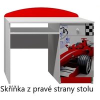 Psací stůl ČERVENÁ FORMULE - TYP A