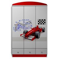 Šatní skříň ČERVENÁ FORMULE - TYP A