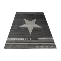 Moderní kusový koberec MAROKO - CENTER STAR antracitový L916A
