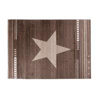 Moderní kusový koberec MAROKO - CENTER STAR hnědý L916A