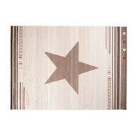 Moderní kusový koberec MAROKO - CENTER STAR krémový L916B