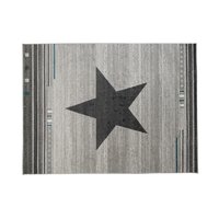 Moderní kusový koberec MAROKO - CENTER STAR světle šedý L916C