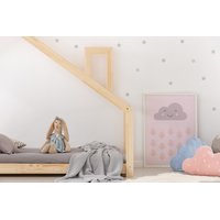Dětská postel z masivu DOMEČEK S KOMÍNEM 190x90 cm