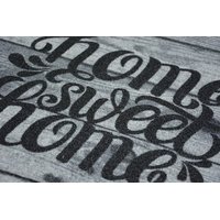 Rohožka "Home sweet home" - šedá s dekorem dřeva