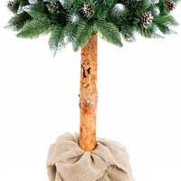 Vánoční stromek - diamantová borovice na dřevěném kmeni 220 cm