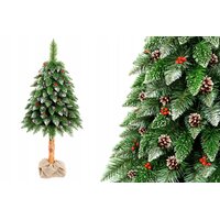 Vánoční stromek - diamantová borovice s jeřabinou 160 cm