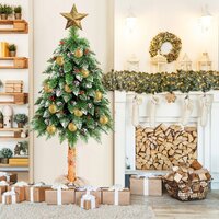 Vánoční stromek - diamantová borovice s jeřabinou 180 cm
