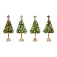 Vánoční stromek - smrk na dřevěném kmeni 180 cm