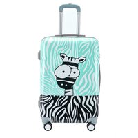 Cestovní kufry ZEBRA - mátové