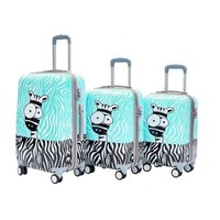 Cestovní kufry ZEBRA - mátové