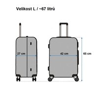 Cestovní kufry ZEBRA - mátové