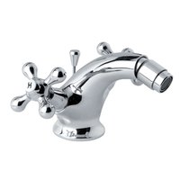 Bidetová baterie, Retro Viktorie, s výpustí, chrom